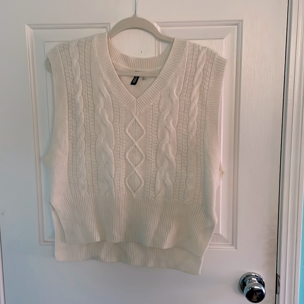 Cream Sweater Vest